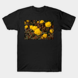 Globe flower illustration T-Shirt